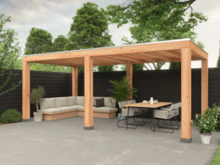 Douglas overkapping, 307 x 583 cm Verando, Living